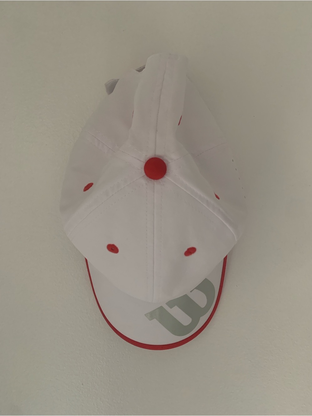 Wilson White and Red Logo Cap - Picture 2 of 4